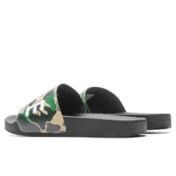Abc Camo Slide Sandals- Green -Shoe Series Store A Bathing Ape Abc Camo Slide Sandals Green 001FWJ301010M GRN 06 29 23 Feature VR 4