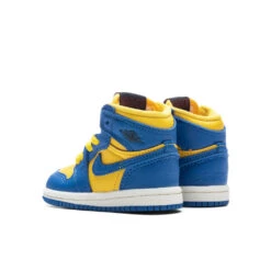 Air Jordan 1 Retro High OG (TD) - Varsity Maize/Game Royal/Sail -Shoe Series Store Air Jordan 1 Retro High OG TD Varsity Maize Game Royal Sail FD2598 700 03 30 23 Feature DV 5