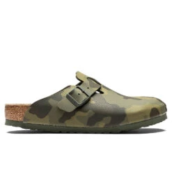 Birkenstock Wide Boston - Desert Soil Camo Green
