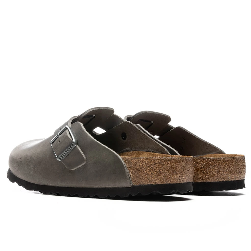 Birkenstock Wide Boston Soft Footbed - Iron 5 Birkenstock Wide Boston Soft Footbed - Iron - Image 3