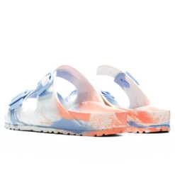 Birkenstock Women's Narrow Arizona Essentials Eva - Multi Coral Peach -Shoe Series Store Birkenstock Women s Narrow Arizona Essentials Eva Multi Coral Peach 1022447 05 08 22 Feature 5