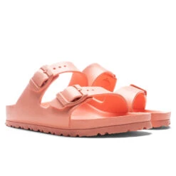 Birkenstock Women's Narrow Arizona Eva - Coral Peach -Shoe Series Store Birkenstock Women s Narrow Arizona Eva Coral Peach 1022511 03 10 22 Feature 2