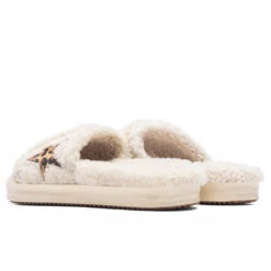 Golden Goose Women's Shearling Poolstar - Beige/Brown Black Leo -Shoe Series Store Golden Goose Women s Shearling Poolstar Beige Brown Black Leo GWF00200.F003469.15386 10 08 22 Feature JM 3