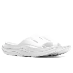 Hoka Ora Recovery Slide 3 - White/White -Shoe Series Store Hoka One One Ora Recovery Slide White White 1134527 WWH 12 05 22 Feature JP 4