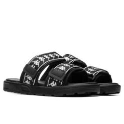Kappa 222 Banda Aster 1 Sandals - Black/White -Shoe Series Store Kappa 222 Banda Aster 1 Black White 304T5Z0 916 04 28 2021 01