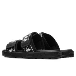Kappa 222 Banda Aster 1 Sandals - Black/White -Shoe Series Store Kappa 222 Banda Aster 1 Black White 304T5Z0 916 04 28 2021 01 3