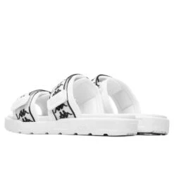 Kappa 222 Banda Aster 1 Sandals - White/Black -Shoe Series Store Kappa 222 Banda Aster 1 White Black 304T5Z0 A1L 04 28 2021 01 2