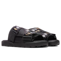 Kappa 222 Banda Mitel 7 Sandals - Black/White -Shoe Series Store Kappa 222 Banda Mitel 7 Sandals Black White 32181IW A14 01 16 2022 01 2