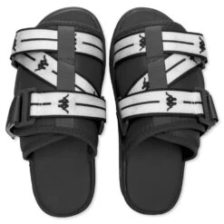 Kappa Authentic JPN Mitel 2 Sandals - Black/White -Shoe Series Store Kappa Authentic JPN Mitel 2 Sandals Black White Fall 2021 31172WW A36 10 23 2021 01 4