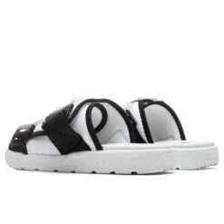Kappa Authentic Mitel 1 Sandals - White/Black -Shoe Series Store Kappa Authentic Mitel 1 Sandals White Black 3118C8W A1C 10 23 2021 01 4
