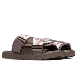 Kappa Logo Tape Kalpi Sandals - Brown/Light Pink -Shoe Series Store Kappa Logo Tape Kalpi Sandals Brown Light Pink 32167QW A0F 01 16 2022 01 2