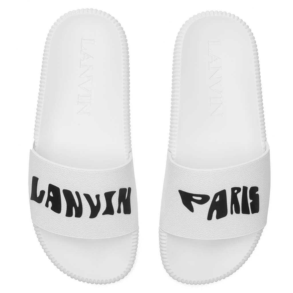 Lanvin Arpege Slide - White/Black 6 Lanvin Arpege Slide - White/Black - Image 4