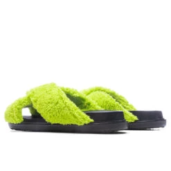 Marni Fussbett Slide Sandal - Lime Green -Shoe Series Store Marni Fussbett Slide Sandal Lime Green FBMR002501 P5441 00V07 04 23 23 Feature KN 5