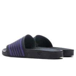 Track Line Shower Sandals - Black/Purple -Shoe Series Store Needles Track Line Shower Sandals Black Purple KP308 BLK 02 10 2022 01 3