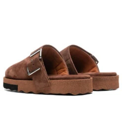 Comfort Leather Slipper - Brown/Black -Shoe Series Store Off White c o Virgil Abloh Comfort Leather Slipper Brown Black OMIC003S21LEA0016010 03 25 2021 01 3