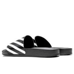 Diag Sliders - Black/White 9 Diag Sliders - Black/White -Shoe Series Store Off White c o Virgil Abloh Diag Sliders Black White OMIC011C99MAT0011001 09 19 22 Feature JORDAN 3