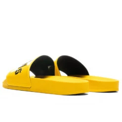 Palm Angels Pool Slide - Yellow/Black -Shoe Series Store Palm Angels Pool Slide Yellow Black PMIC001F21MAT0011810 11 20 2021 01 4