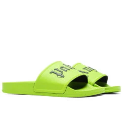 Palm Angels Pool Slider - Light Green 8 Palm Angels Pool Slider - Light Green -Shoe Series Store Palm Angels Pool Slider Light Green PMIC001S22PLA0015055 09 24 22 S NF Feature 4