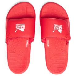 Puma X TMC SoftRide Slides - High Risk Red/White -Shoe Series Store Puma Soft Ride x TMC Red 38505001 09 24 22 Feature MG 8