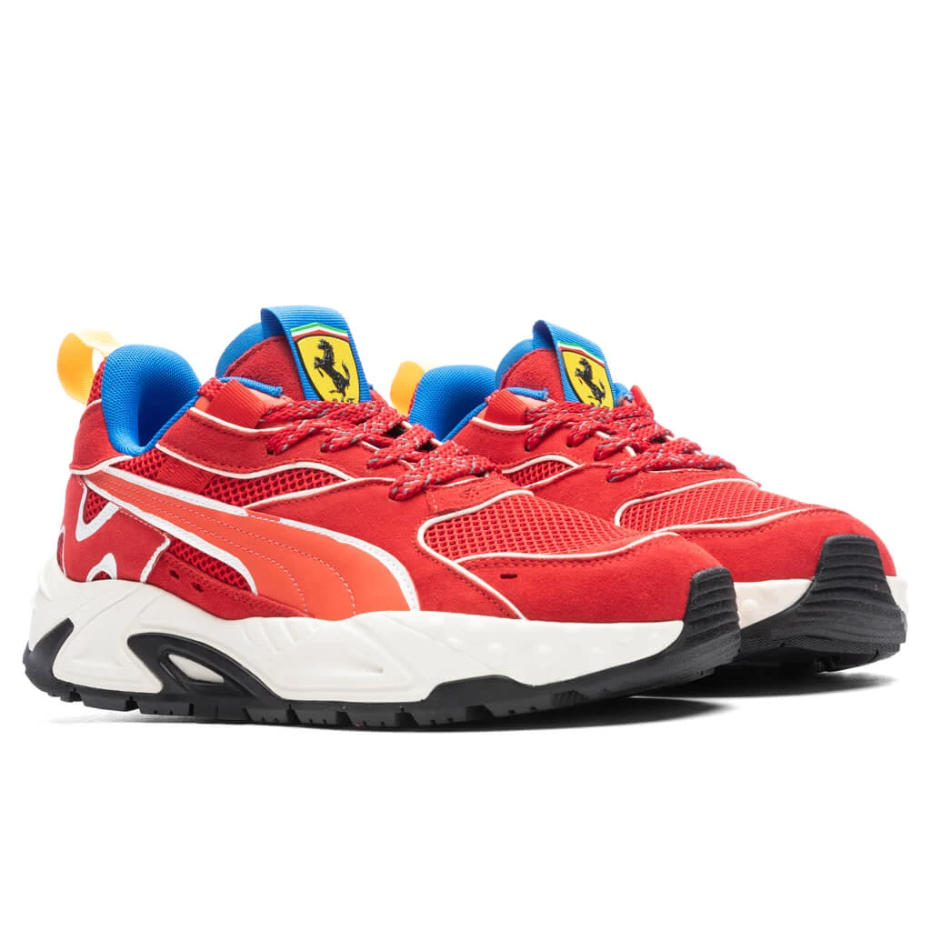 Puma X Joshua Vides Ferrari RS Track - Rosso Corsa/Frosted Ivory 4 Puma X Joshua Vides Ferrari RS Track - Rosso Corsa/Frosted Ivory - Image 2