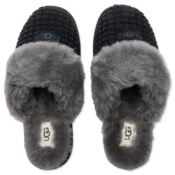 Ugg Women's Cozy Slipper - Black -Shoe Series Store UGG Women s Cozy Slipper Black 1117659 BLK 03 10 22 Feature 4