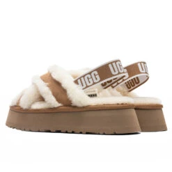 Ugg Women's Disco Cross Slide - Chestnut -Shoe Series Store UGG Women s Disco Cross Slide Chestnut 1121550 CHE 01 23 2022 01 3