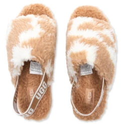 Ugg Women's Fluff Yeah Slide Cow Print - Mesa/Sand -Shoe Series Store UGG Women s Fluff Yeah Slide Cow Print Mesa Sand 1125592 MSS 11 05 2021 01 4