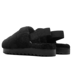 Ugg Women's Super Fluff Slipper - Black -Shoe Series Store UGG Women s Super Fluff Slipper Black 1121751 BLK 11 06 2021 01 3