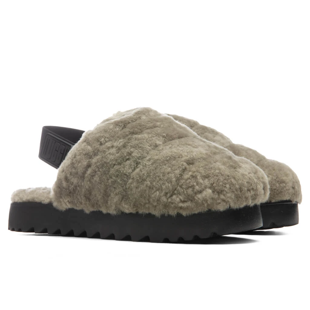 Ugg Women's Super Fluff Slipper - Burnt Olive 4 Ugg Women's Super Fluff Slipper - Burnt Olive - Image 2