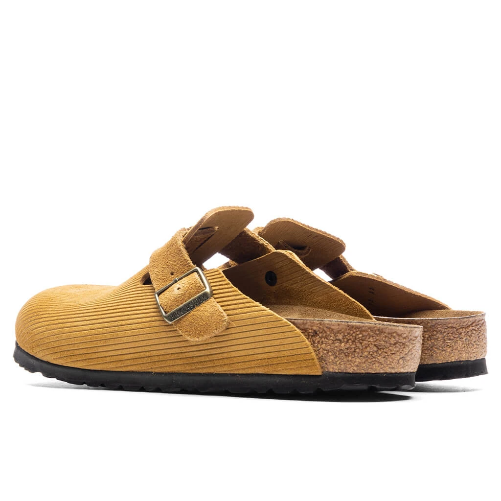 Birkenstock Wide Boston Suede Embossed - Cork Brown 5 Birkenstock Wide Boston Suede Embossed - Cork Brown - Image 3