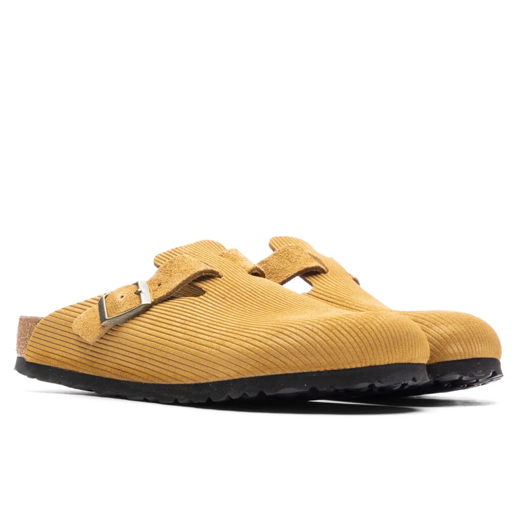 Birkenstock Wide Boston Suede Embossed - Cork Brown 4 Birkenstock Wide Boston Suede Embossed - Cork Brown - Image 2