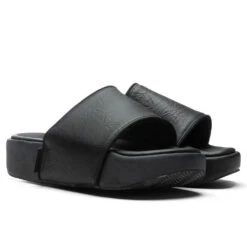 Y-3 New Slide - Black/Black/Core White -Shoe Series Store Y 3 New Slide Black Black Core White GW8631 971
