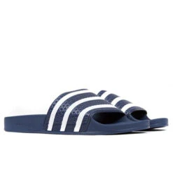 Adidas Originals Adilette Slides - Adi Blue 8 Adidas Originals Adilette Slides - Adi Blue -Shoe Series Store adidas originals adilette slides adi blue 3