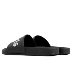 Palm Angels Pool Slide - Black/White -Shoe Series Store palm angels pool slide blackwhite 3