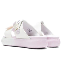 Puma Women's Suede Mayu Sandal Summer Camp - Pristine/Lavender Fog -Shoe Series Store temp 09 17 22 Feature DV 3